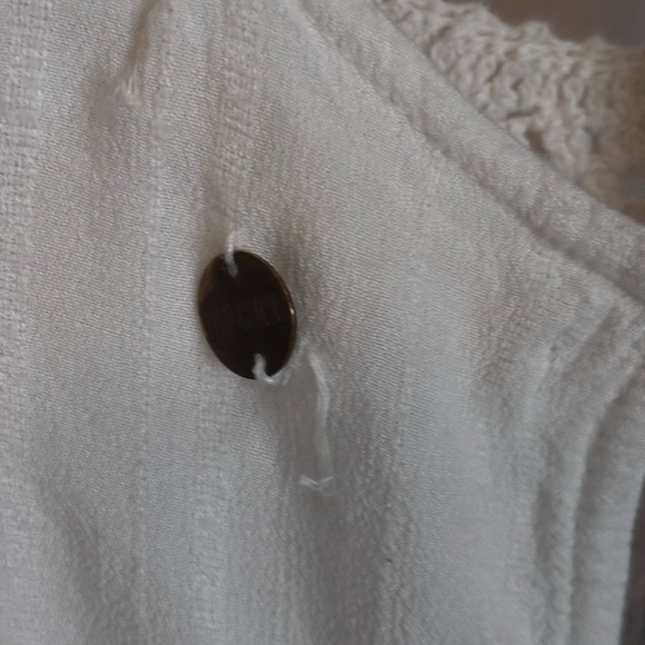 Rip Curl White Crochet Tank Top Small - Picture 5 of 6